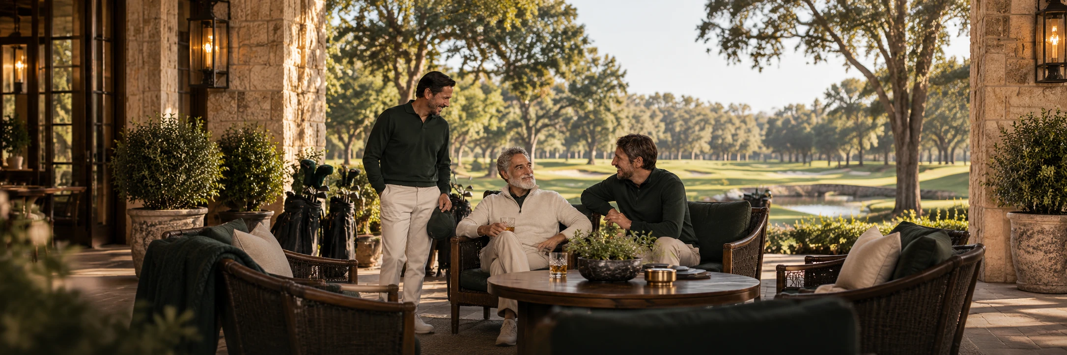Un encuentro en la terraza del club